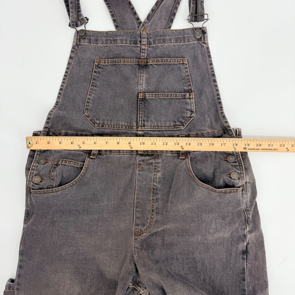 We The Free Ziggy Festival Overalls L Denim  Bib Jumpsuit 90's Grunge Utility - Picture 6 of 16